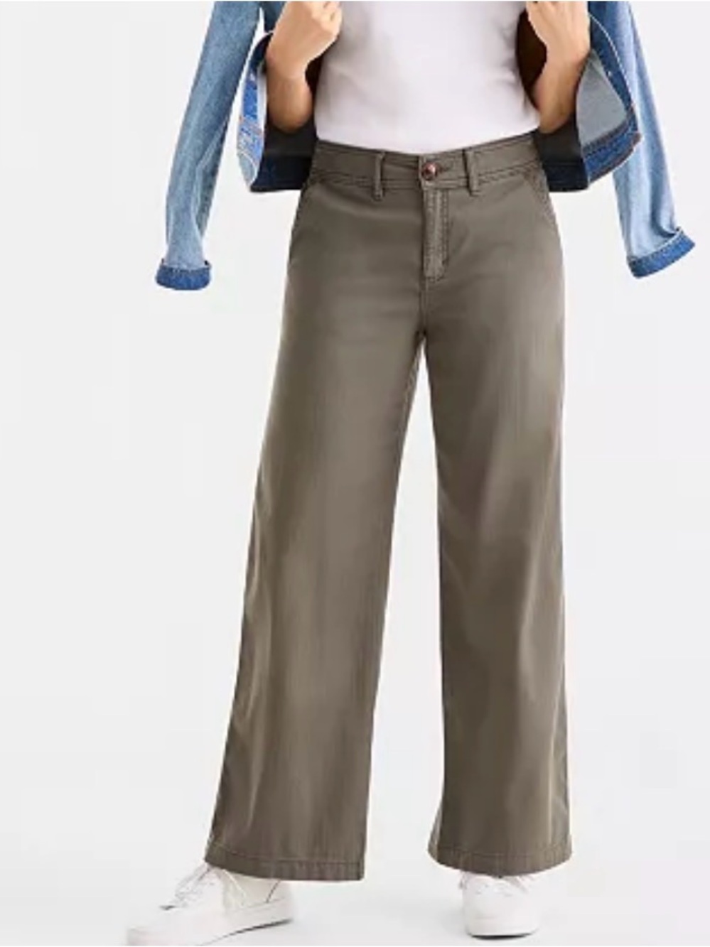 Wide-Leg Herringbone Pants Style & Co
